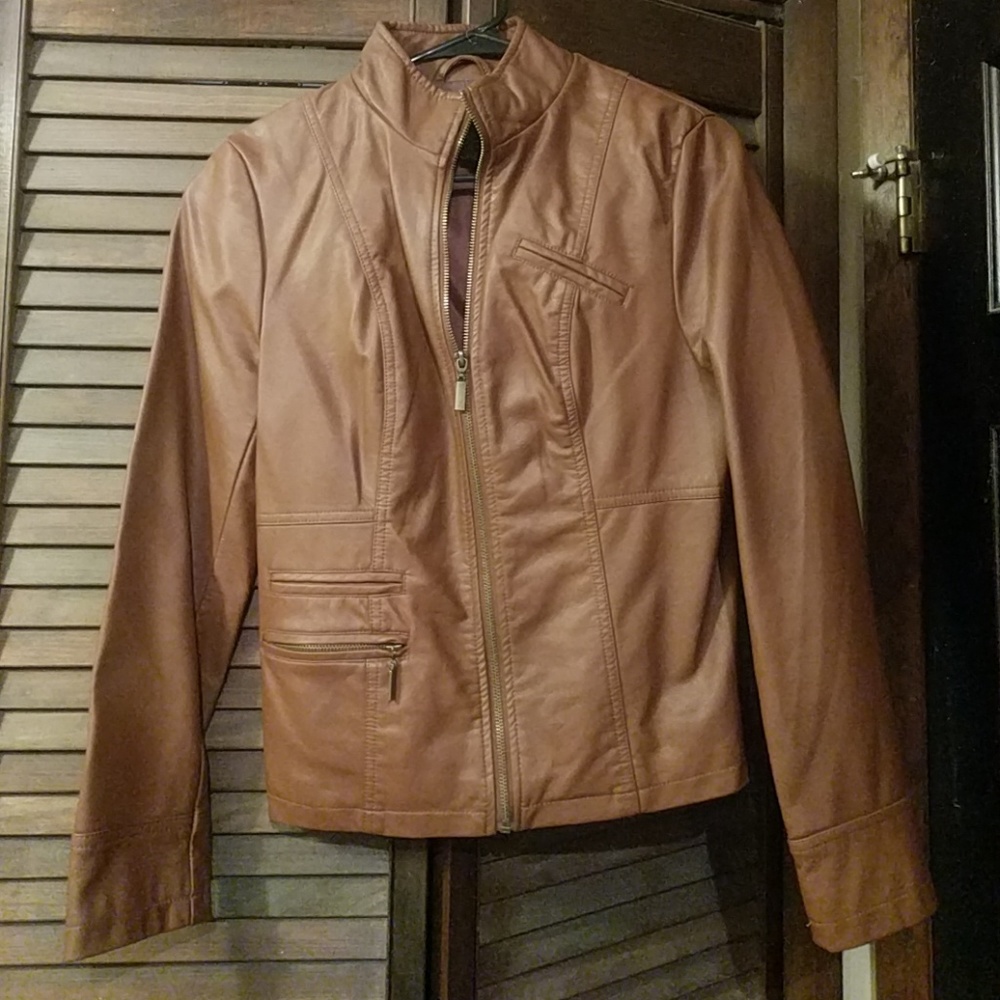 Alfani faux leather jacket
